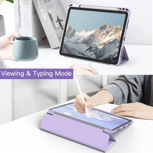 Miniatura 7 de JETech Funda para iPad Air de 11 pulgadas M3/M2 (2025/2024), iPad Air 5/4 (2022/2020 5ª/4ª 10.9 pulgadas) con soporte para lápices, parte trasera