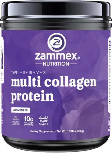 Miniatura 2 de Zammex Péptidos de colágeno múltiple, sin sabor+sabor a chocolate