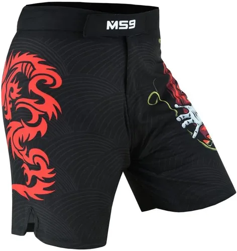 Miniatura 9 de MS9 Pantalones cortos de artes marciales mixtas para hombres, Grappling Kick Boxing BJJ Boxing