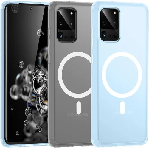 Miniatura 35 de TIANNIUKE Funda Magnética para Samsung Galaxy S21 5G, Mate Translúcida Anti-Huellas Dactilares, Compatible con MagSafe, Ajuste Delgado a Prueba