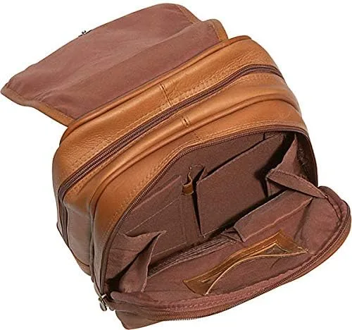 Miniatura 3 de Le Donne - Mochila organizadora de piel para mujer (12.5" x 11"), Bronceado), 351-TAN