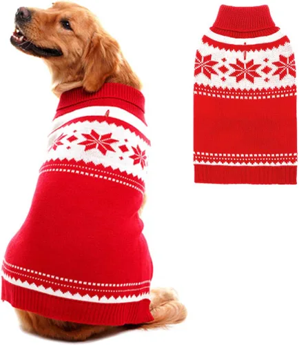 Miniatura 27 de Mihachi Suéter para perro, abrigo de invierno, ropa con rayas coloridas para clima frío, talla M