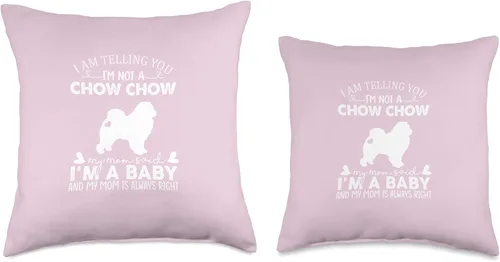 Miniatura 3 de Chow Chow Dog Owners Christmas Mothers Day Gifts Divertidos regalos para amantes de Chow para mujeres, mamá, mamá, bebé, perro, 16 x 16 pulgadas
