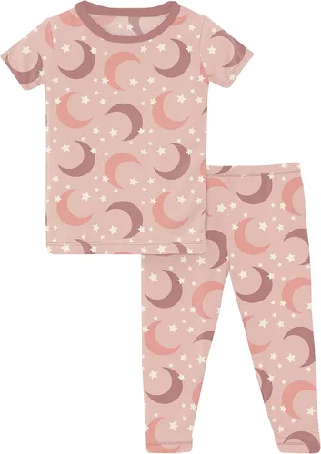 Miniatura 144 de KicKee Pants Conjunto de pijama de manga larga con estampado de piezas