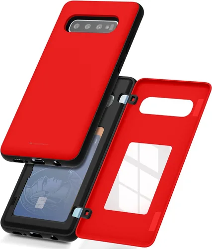 Miniatura 117 de GOOSPERY Funda tipo cartera para Samsung Galaxy S22 Ultra, [tarjetero] parachoques magnético de puerta con cierre automático, cubierta protectora
