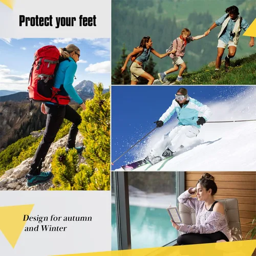 Miniatura 7 de ACTINPUT Calcetines de senderismo para mujer paquete de 5 calcetines de recreación al aire libre que absorben el cojín