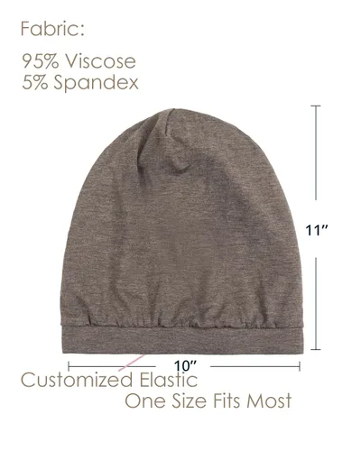 Miniatura 107 de Alnorm - Gorro con forro de satén y suave banda elástica para hombres y mujeres, talla única Se ajusta a la mayoría
