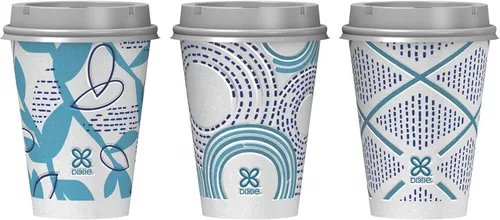 Miniatura 3 de Dixie To Go - Tazas de café de papel con tapas, 12 onzas, 14 unidades, vasos de papel aislantes desechables para bebidas calientes o frías Medium