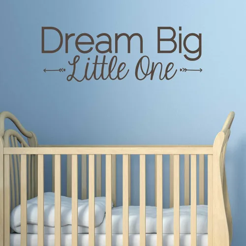 Miniatura 2 de Dream Big Little One – Beso Cut Dream Big calcomanía para pared cita Decal by chromantics