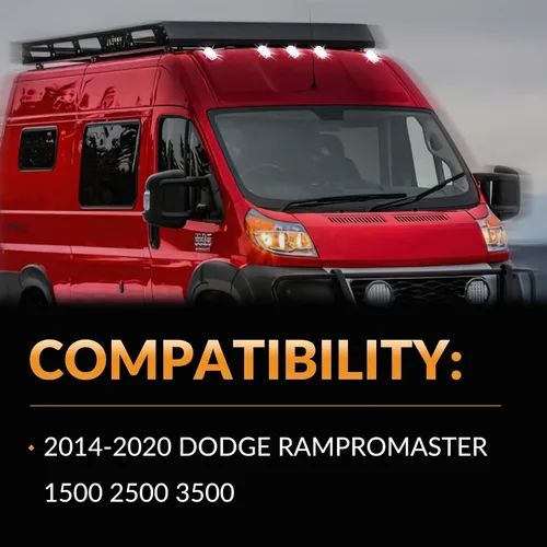 Miniatura 7 de Luces LED para techo de cabina para Dodge Ram ProMaster 1500 2500 3500, 5