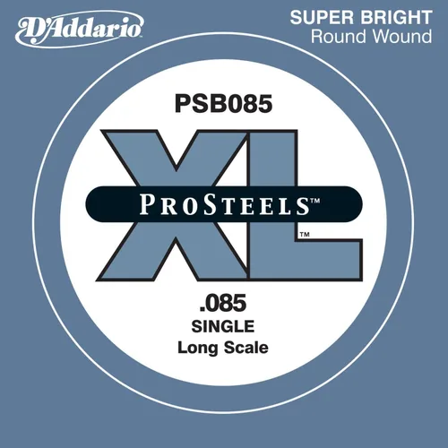 Miniatura 16 de D'Addario PSB028W ProSteels Bass Guitar Single String, Long Scale, .028