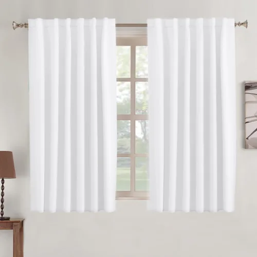 Miniatura 95 de Turquoize Cortinas Opacas para Tratamiento de Ventana con Trabillas Traseras para Sala de Estar/Dormitorio, Tratamientos de Ventana con Aislamiento