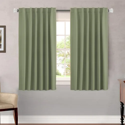 Miniatura 14 de H.VERSAILTEX Cortinas opacas con aislamiento térmico, paneles de tratamiento de ventana, cortinas opacas para oscurecer la habitación, cortinas Gris