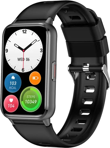 Rastreador de actividad física (responder/hacer llamadas), reloj inteligente para mujeres y hombres, con pantalla AMOLED siempre encendida de 1.47