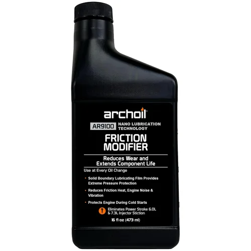 Archoil Aditivo de aceite AR9100 (16 onzas) para todos los vehículos, arranque en frío Powerstroke, elimina problemas de inyector