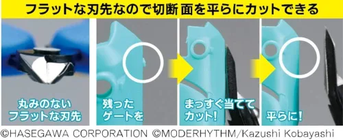 Miniatura 2 de GodHand Nipper GH-SG-01 Pinza de corte de plástico azul para modelos de plástico importación de Japón