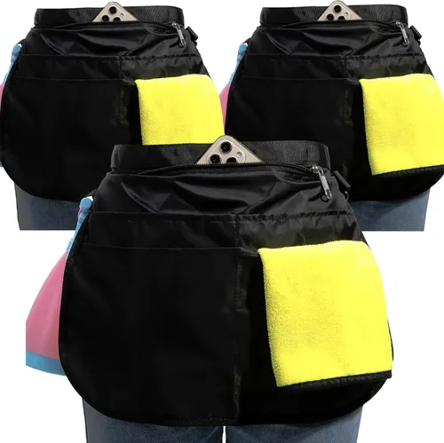 Bafelia Delantal Organizador de Limpieza de Tamaño Pequeño para Mujeres con 5 Bolsillos, Suministros de Limpieza Profesionales Impermeables para