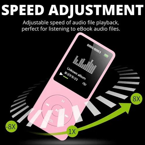 Miniatura 9 de Reproductor MP3 MP4 para niños con pantalla HD de 1.8 pulgadas, radio FM, grabadora de voz, visor de fotos de video, libro electrónico, juegos, Verde