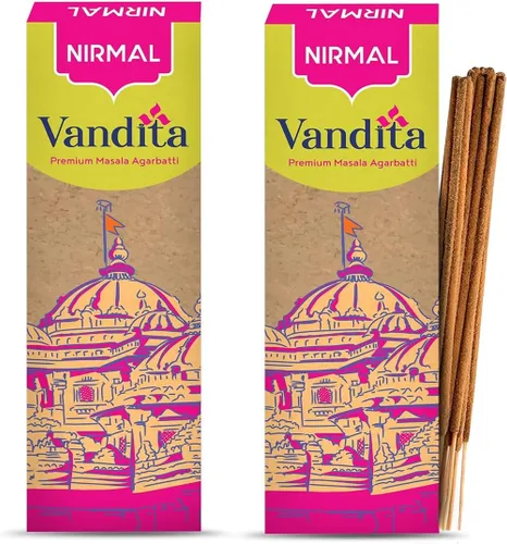 Miniatura 5 de Shubhkart Nirmal Agarbatti - Varillas de incienso Vandita Masala de 9 pulgadas de largo para Puja, fragancia de larga duración, sin carbón