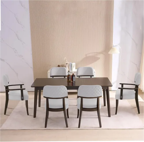 Miniatura 27 de adochr Sillas de comedor de terciopelo con brazos, sillas de comedor tapizadas con patas de madera dura y respaldo curvado abierto, sillas de cocina