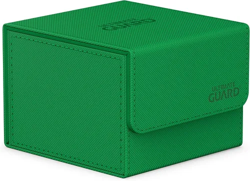 Miniatura 20 de Ultimate Guard Sidewinder 100+, caja de cubierta para 100 tarjetas TCG de doble manga, gris, cierre magnético y forro interior de microfibra para un