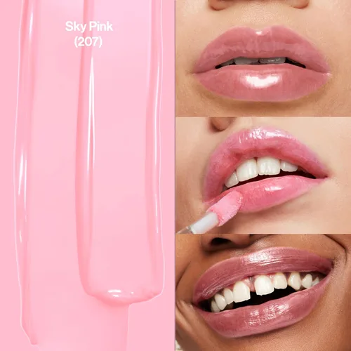 Miniatura 2 de Brillo de labios Revlon súper brillante, 0.13 onzas líquidas. 207 Cielo rosa