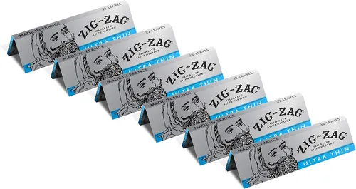 Miniatura 2 de ZIG-ZAG Papel de liar 1 ¼ ultrafino (6 folletos) - 32 hojas cada uno - Papel de liar de combustión lenta