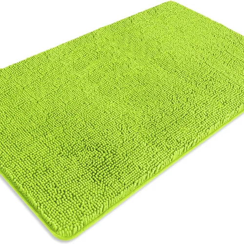 Miniatura 10 de Alfombra de baño pequeña de 12 x 18 pulgadas, lavable y absorbente, antideslizante, alfombra de baño de felpilla gruesa y suave para baño, ducha