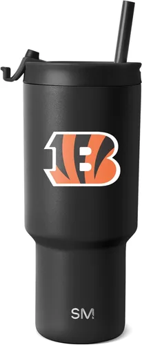 Miniatura 20 de Simple Modern - Vaso de 30 oz con tapa abatible y tapa con pajita Arizona Cardinals