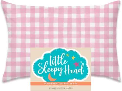 Miniatura 10 de Little Sleepy Head Funda de almohada para niños pequeños, 100% algodón y funda de almohada hipoalergénica para almohada de niños pequeños, funda