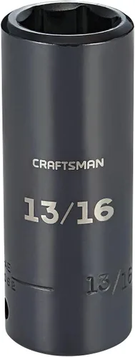 Miniatura 10 de CRAFTSMAN - Llave de impacto profundo, SAE, accionamiento de 1/2 pulgada, 7/8 de pulgada (CMMT16063)