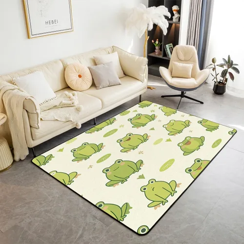 Miniatura 9 de Feelyou Linda alfombra decorativa de hongos para sala de estar, alfombra de área de hongos de dibujos animados de 3 x 5 para niños, niñas