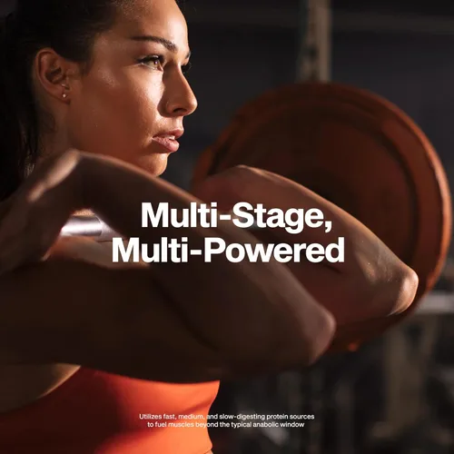 Miniatura 3 de MuscleTech Platinum - Proteína en polvo de 8 horas – 7 fuentes de proteína premium con proteína de suero y caseína para aumentar el músculo magro