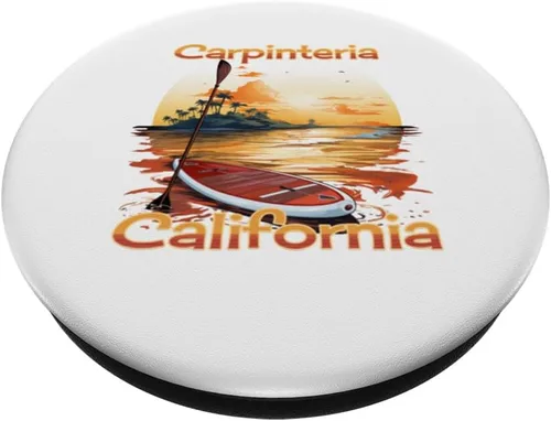 Miniatura 2 de Carpinteria California SUP Stand Up Paddle Board PopSockets Standard PopGrip