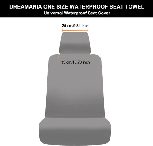 Miniatura 7 de Funda de asiento impermeable, protector de asiento de automóvil mejorado contra el sudor, perfecto para asiento universal antideslizante de Negro