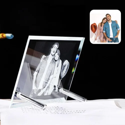Miniatura 3 de IEK Marco de fotos de cristal personalizado, marco de fotos de cristal personalizado, personaliza tu propio marco de fotos, personalización