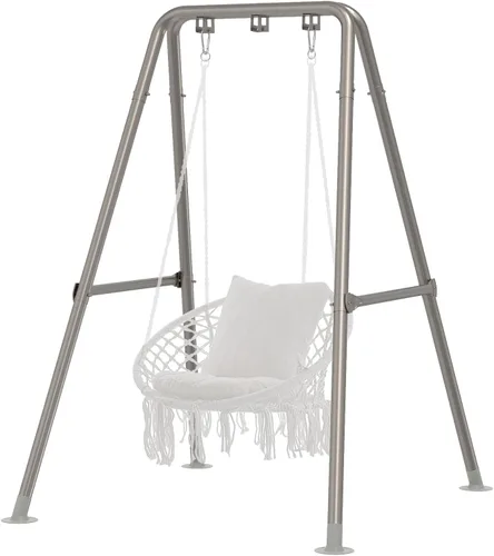 Miniatura 7 de G TALECO GEAR Soporte para silla de hamaca, soporte de hamaca multiusos de acero resistente de 300 libras para interiores y exteriores, silla Negro