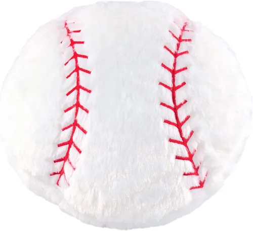 Almohada de felpa de béisbol, juguete suave y esponjoso, regalo deportivo redondo duradero para decoración de habitación de niños