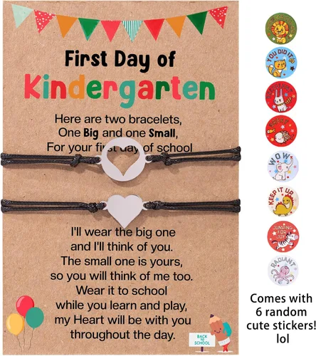 First Day Of Kindergarten Bracelet, Back To School Bracelet Mommy And Me, Back To School Gifts For Kids, First Day Of School Bracelets For Mom And