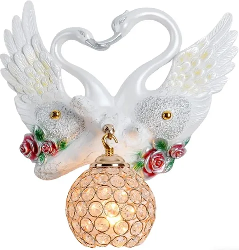 Miniatura 10 de Juego de 2 apliques de pared con cabeza de león dorados, lámpara de pared moderna de lujo con forma de globo de cristal, cabeza de animal de resina