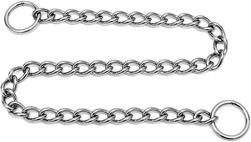 Miniatura 3 de Collar de cadena para perro, collar de entrenamiento, collares de cadena de acero inoxidable para perros grandes, longitud 24 pulgadas, diámetro