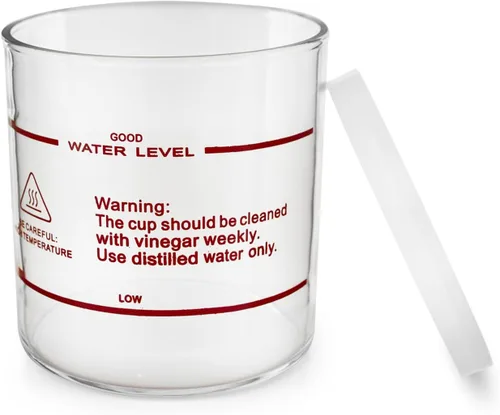 Elitzia Accessories - Tarro de vapor de vidrio transparente Piezas de repuesto de vapor facial ETBL1 (altura 5.1 in)
