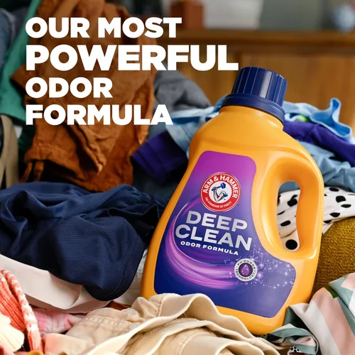 Miniatura 3 de ARM & HAMMER Deep Clean - Detergente líquido para ropa con fórmula de olor, aroma Radiant Burst, 75 onzas líquidas, 50 cargas