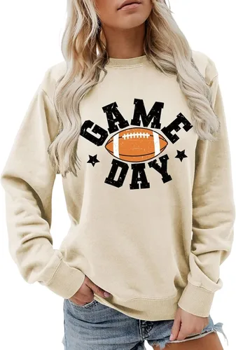 Miniatura 2 de Women's Oversized Sweatshirt, Long Sleeve Sweatshirts Crewneck Printed Pullover Tops, S-3XL