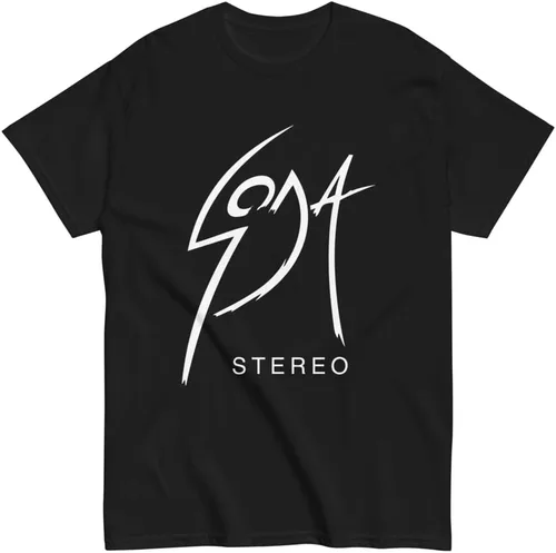 Miniatura 8 de Soda Stereo. Banda de Rock Argentina. Rock Nacional Argentino. Camiseta de 100% algodón peinado. Corte Unisex. CAM2723. Amarilla