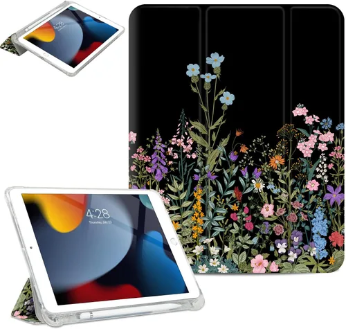 Miniatura 15 de Funda para iPad 9Th / 7Th / 8ª generación, para iPad 10.2, funda protectora a prueba de golpes, visión multiángulo, soporte ajustable, encendido