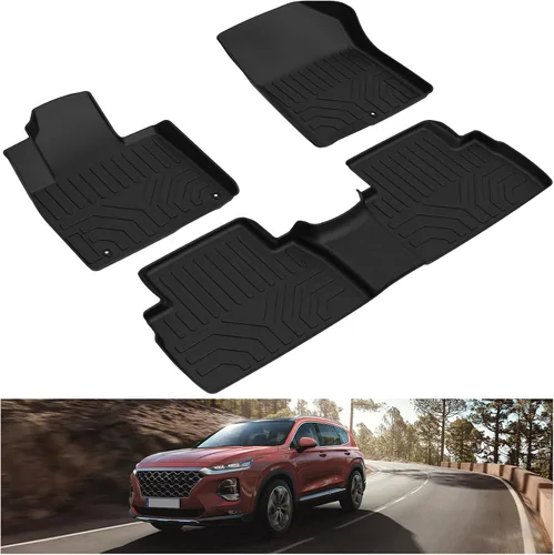 Miniatura 10 de KIWI MASTER Alfombrillas para Honda Civic 2016-2021, ajuste personalizado para todo tipo de clima, revestimientos de suelo de TPE resistentes, 2