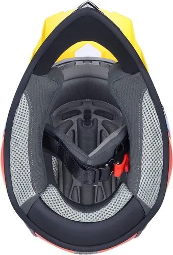 Miniatura 6 de GLX GX623 - Combo de casco de motocross y ATV para jóvenes, rojo retro, talla S, DOT Rojo (Retro Red)