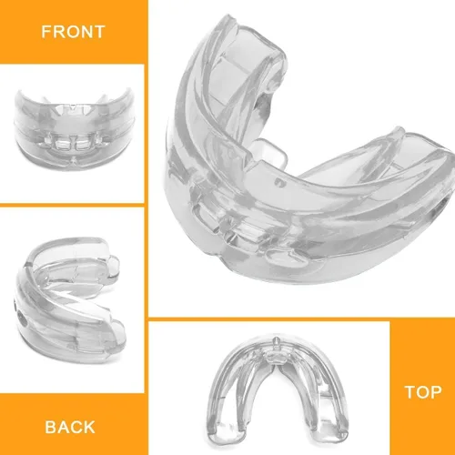 Miniatura 3 de Coolrunner Protector bucal de doble apoyo, protector bucal deportivo para jóvenes, protector bucal para jóvenes para protección de dientes