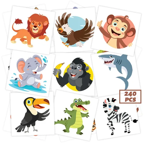 Miniatura 9 de winthrop 240 tatuajes temporales de Navidad a granel para niños, envueltos individualmente, impermeables, tatuajes de seguridad, la mejor opción